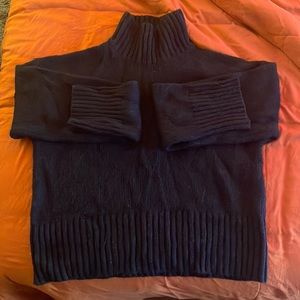 FRAME - Navy Blue Cashmere /Wool Turtleneck Sweater